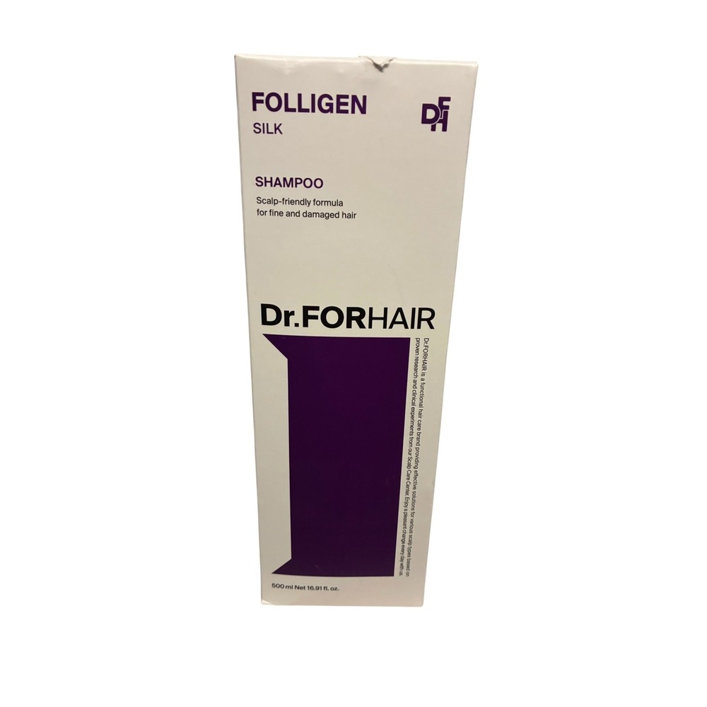 Dr ForHair Folligen Silk Shampoo‎ Scalp Friendly Fine Damaged Hair 500ml